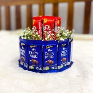 Cake With dairy milk and Kitkat