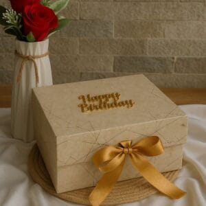 Golden Ribbon Birthday Box