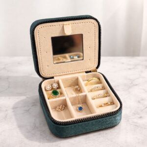 VELVET JEWELLERY BOX