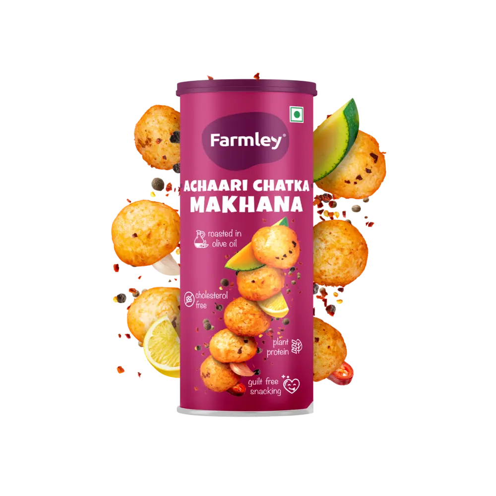 Farmley Achaari Flavoured Makhana Roasted In Olive Oil 77 g