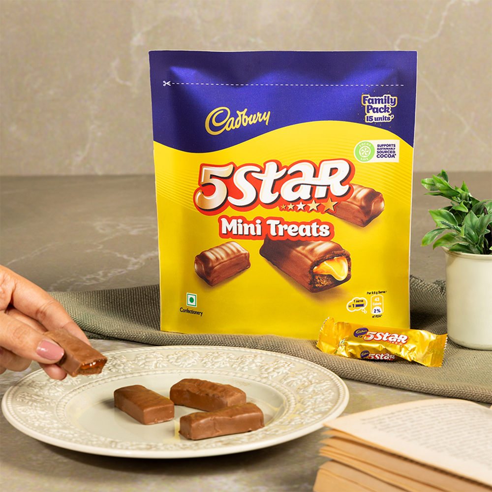 Cadbury 5 Star Mini Treats Filled Bar Chocolate Pack 133.3 g