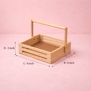 Woodwn Tray With Handle