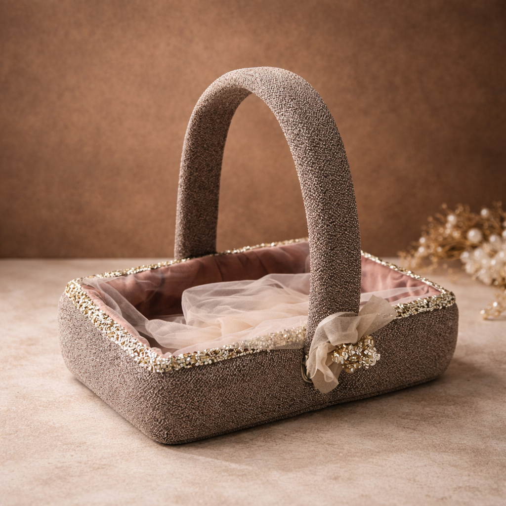 ELITE BROWN TRAY WITH HANDLE