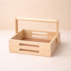 Wooden tray with handle ( Medium )